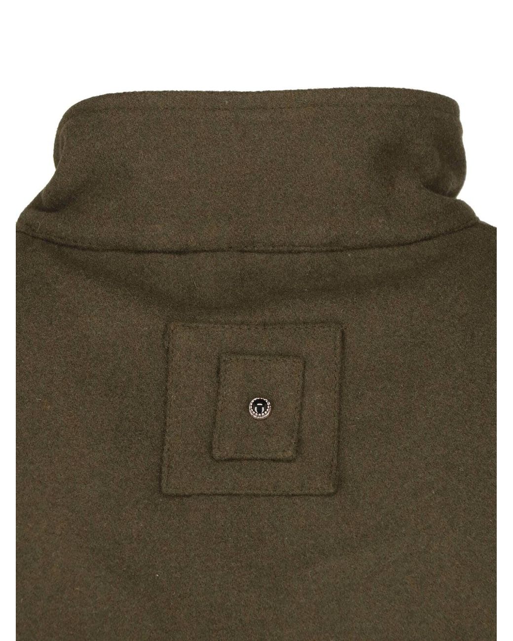 White Sand Green Wool Blend Jacket for men
