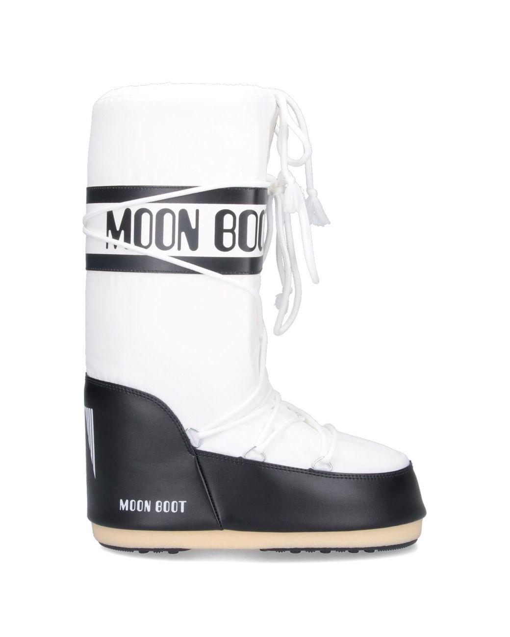 Moon Boot White Performance Winter Mini Boots With Rubber Outsole