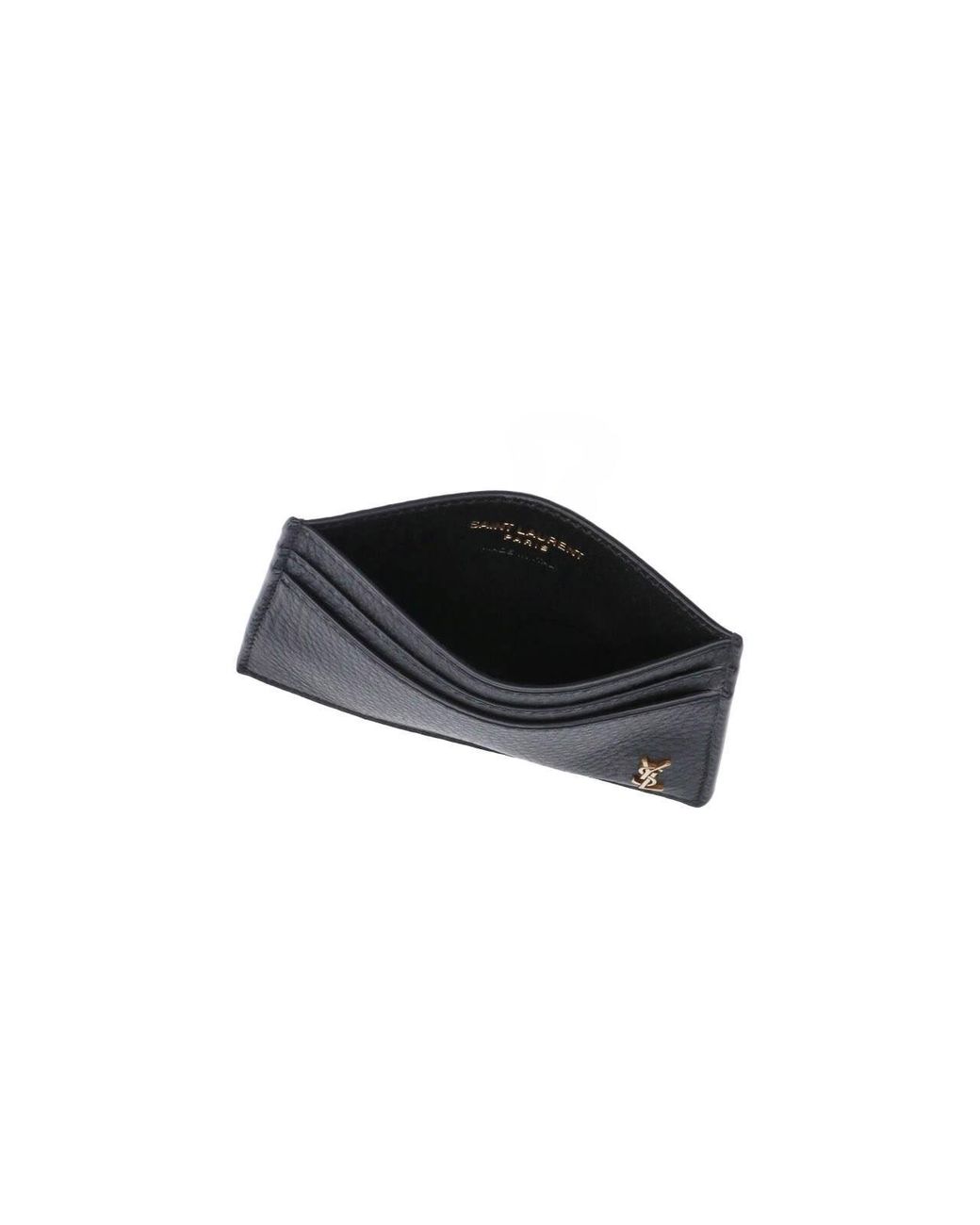 Saint Laurent Blue Card Holder “Cassandre” for men