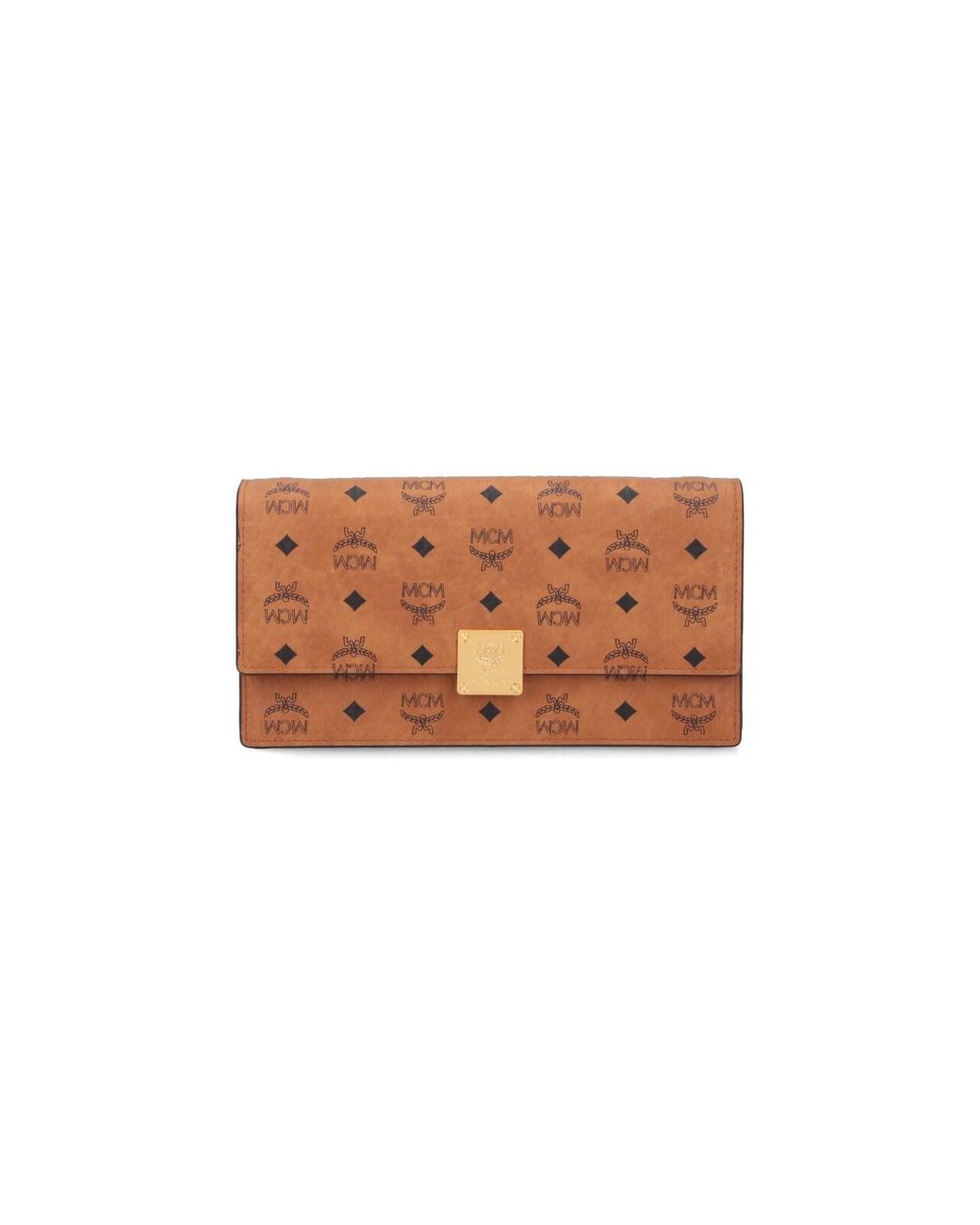 MCM White Wallets Polyurethane