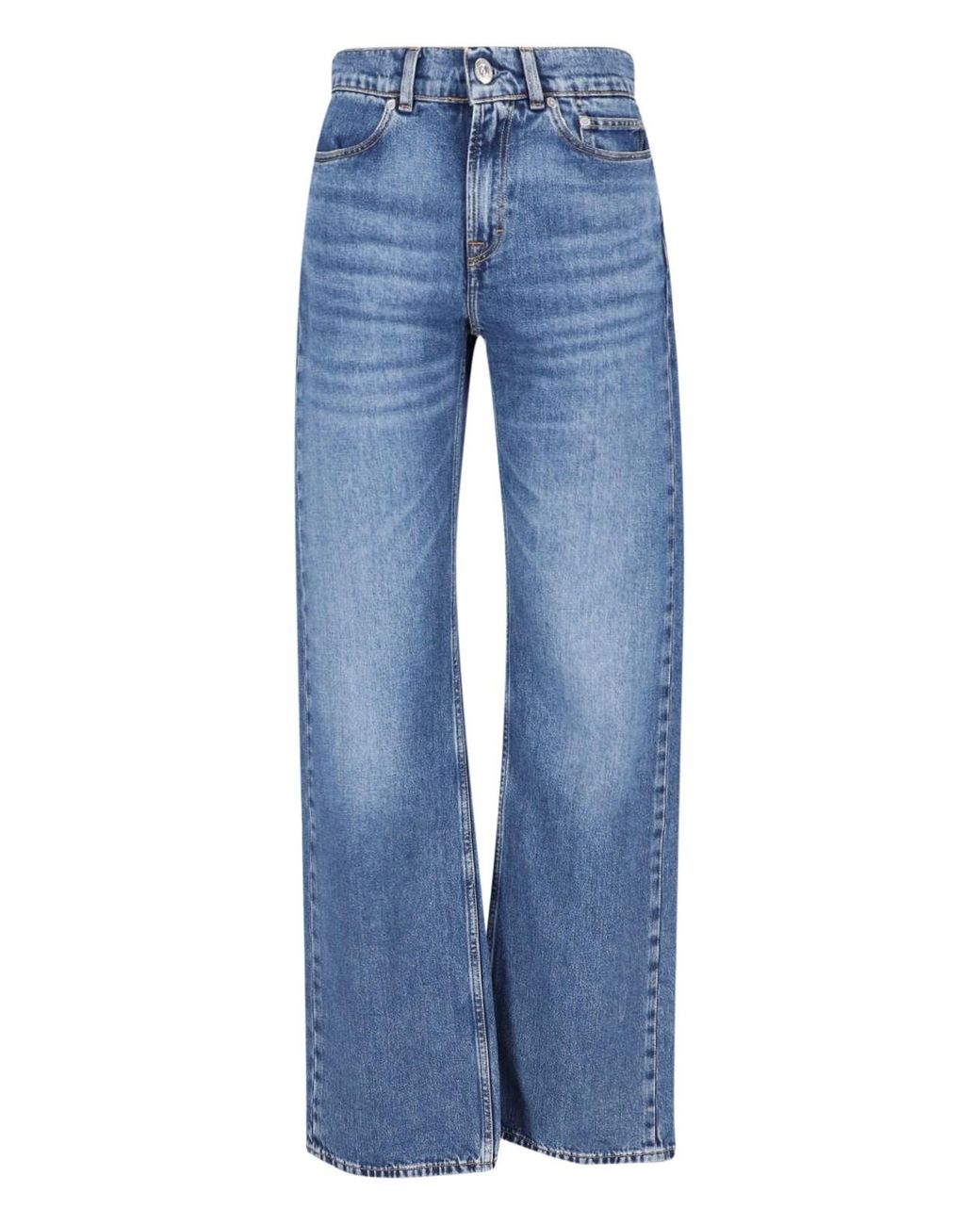 Our Legacy Blue High-Rise Wide-Leg Jeans