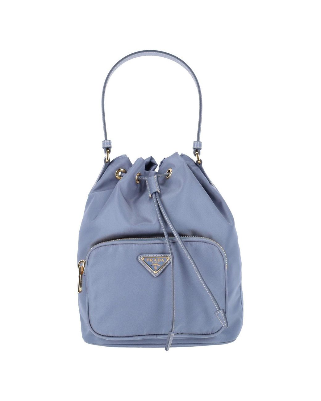 Prada Blue Bucket Bag "Duet"