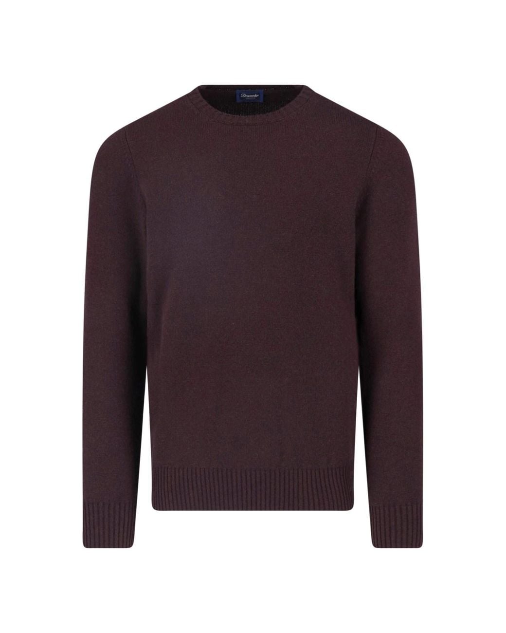 Drumohr Purple Cashmere Sweater for men