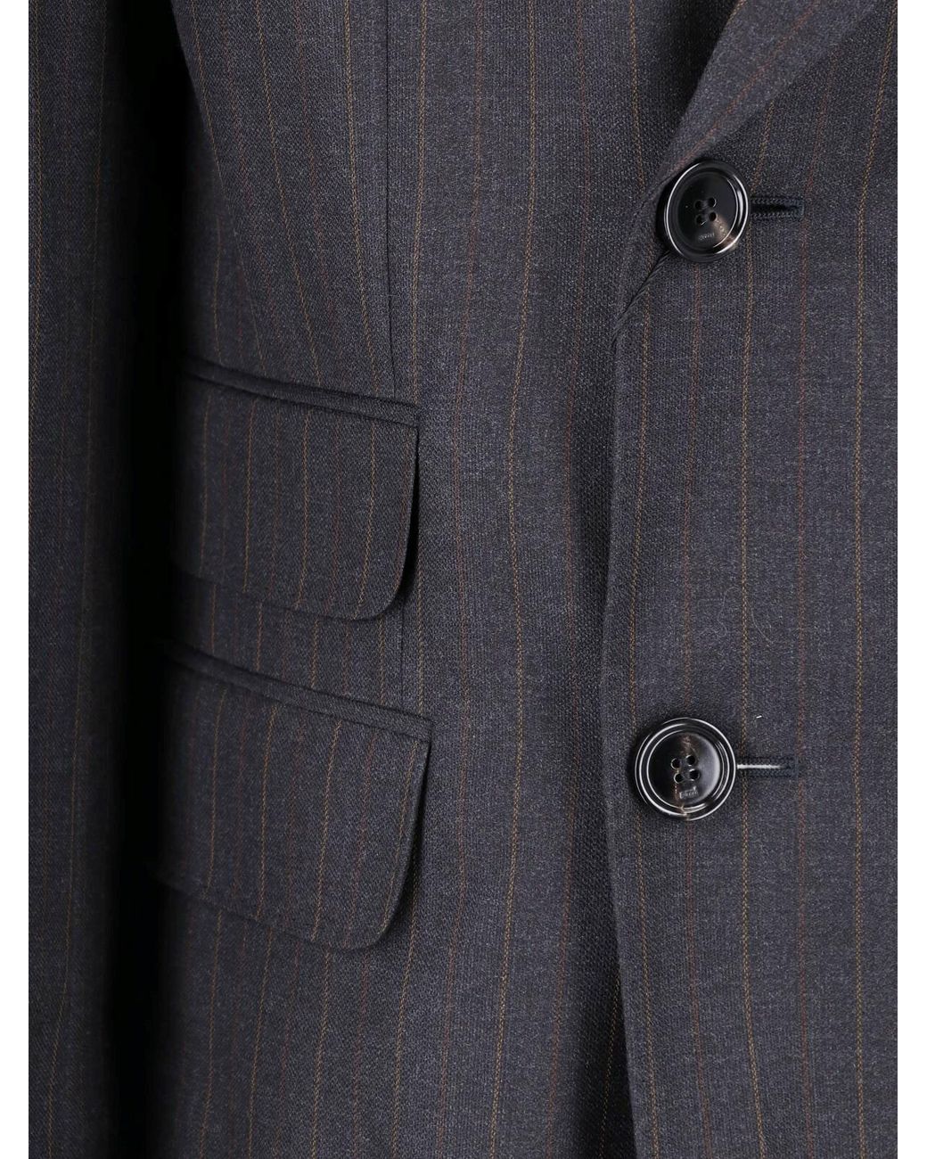 AMI Black Virgin Wool Blazer Jacket With Horn Buttons for men
