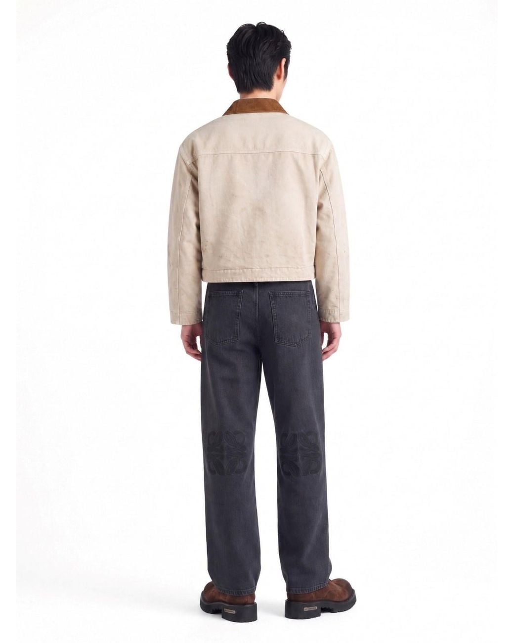 Loewe Blue Wide Jeans "Anagram" for men