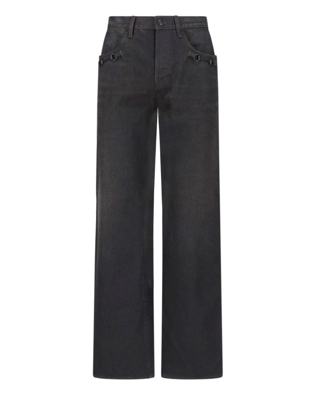 Gucci Black Flared Jeans "Morsetto" for men