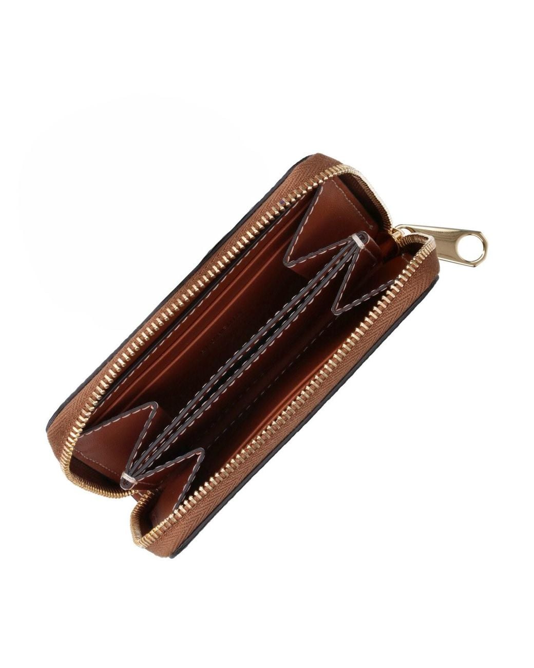 Burberry White Zip-Around Wallet