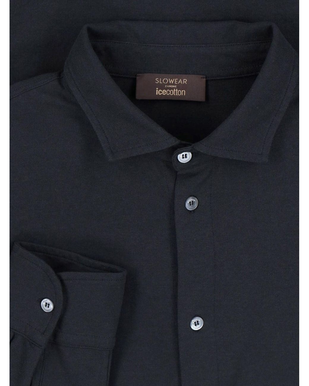 Zanone Blue Cotton Shirt for men