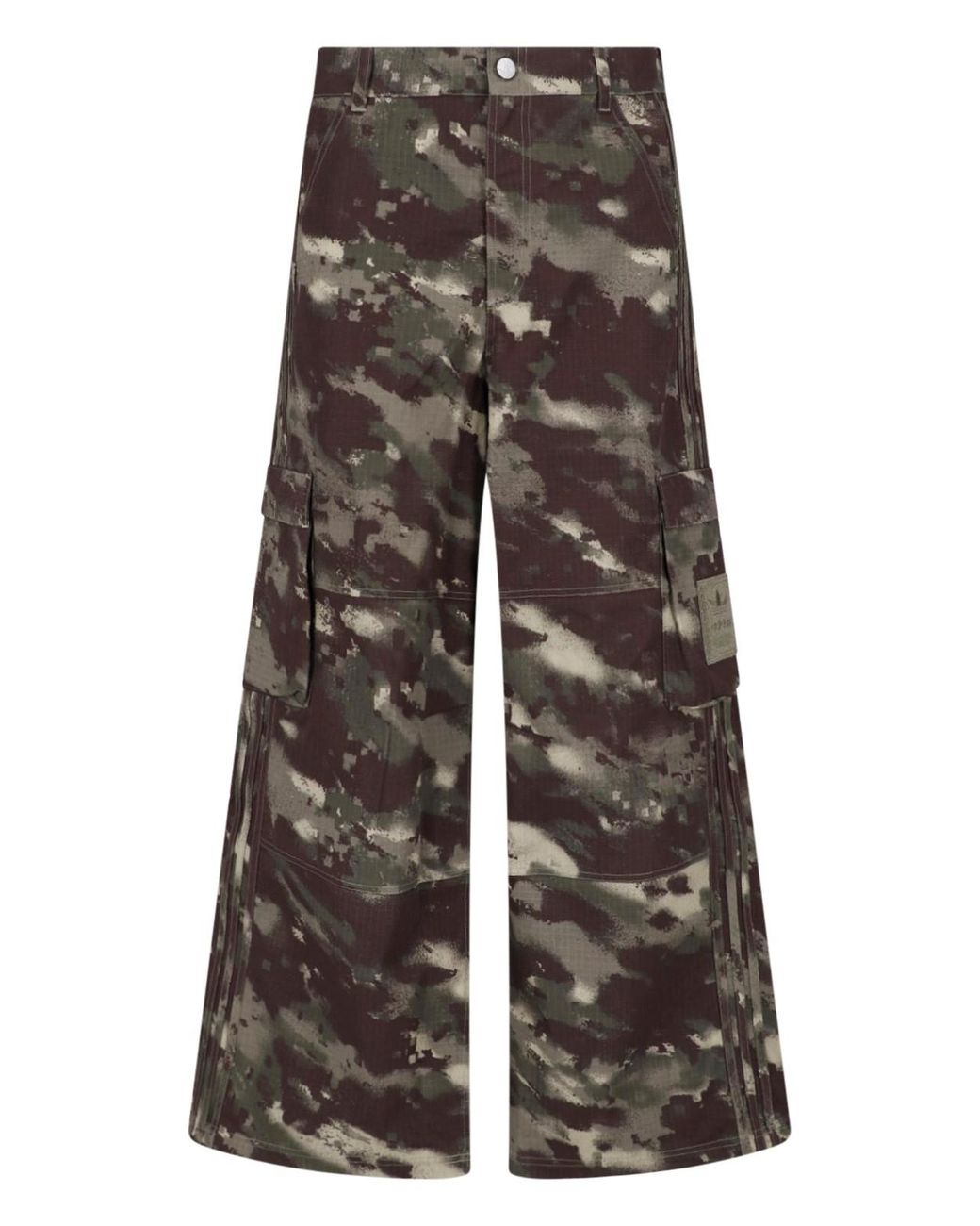 Adidas Multicolor Wide-Leg Cargo Trousers for men