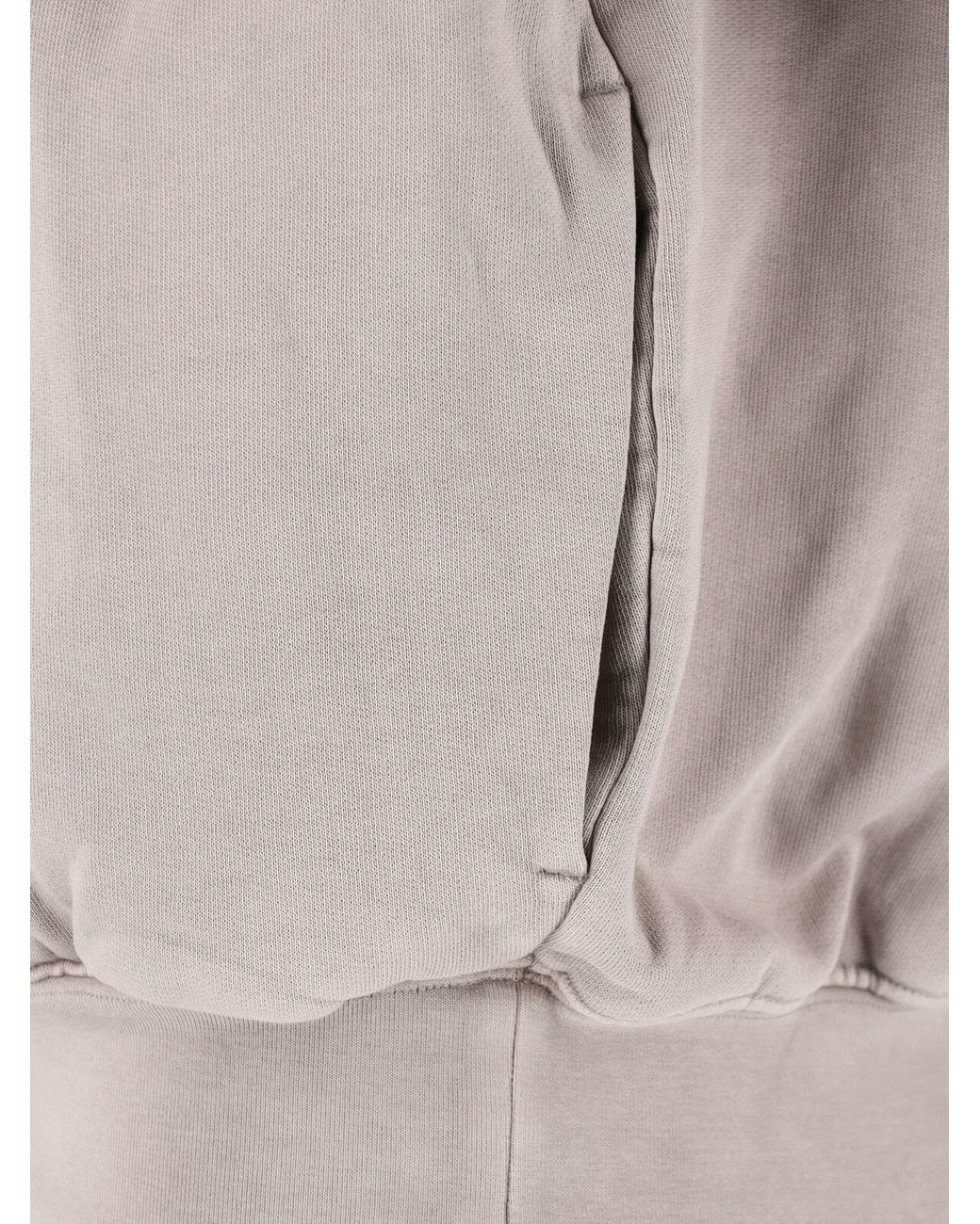 Fear Of God Gray Oversized Arched Logo Hooded Sweatshirt for men