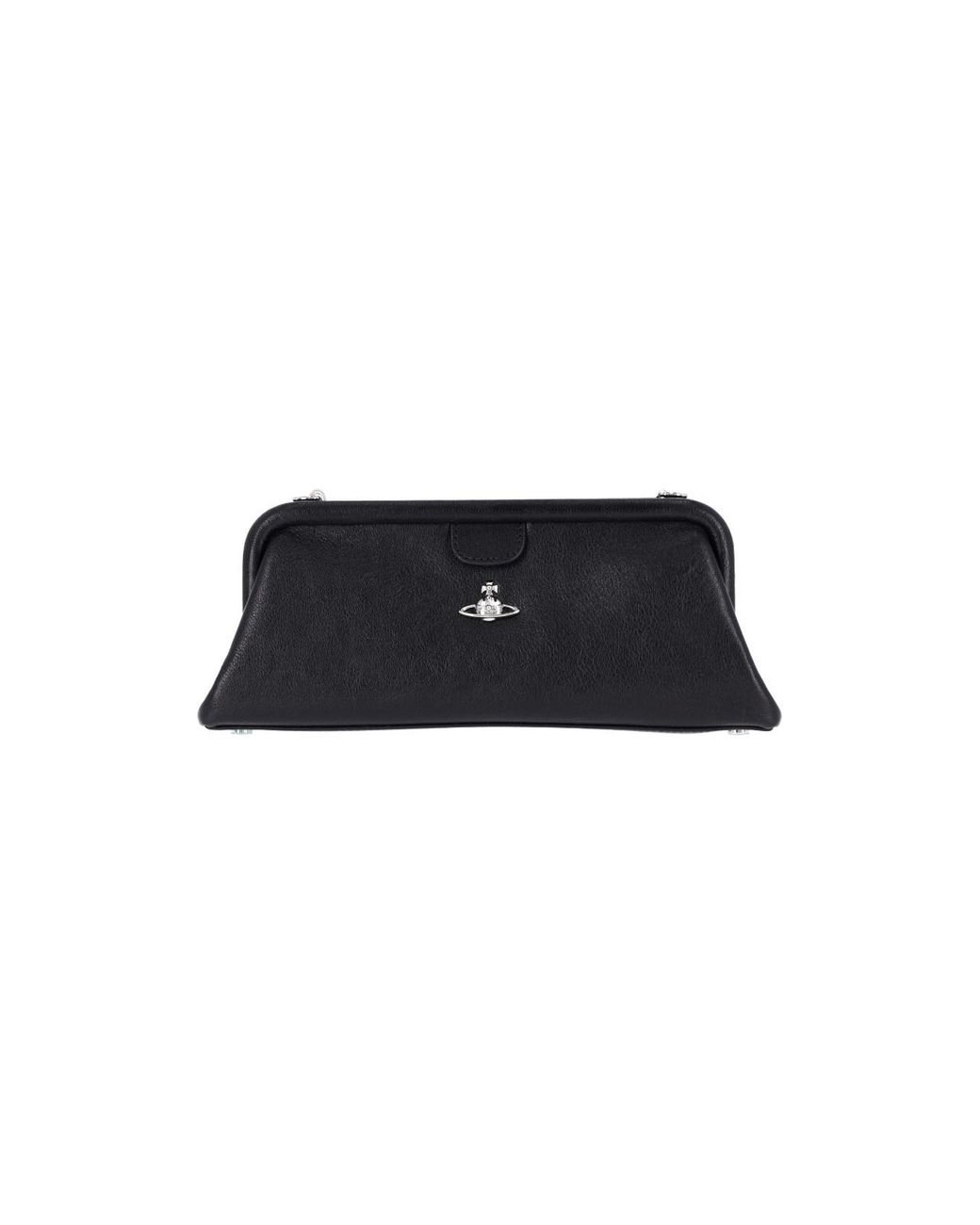 Vivienne Westwood Black Structured Frame Clutch
