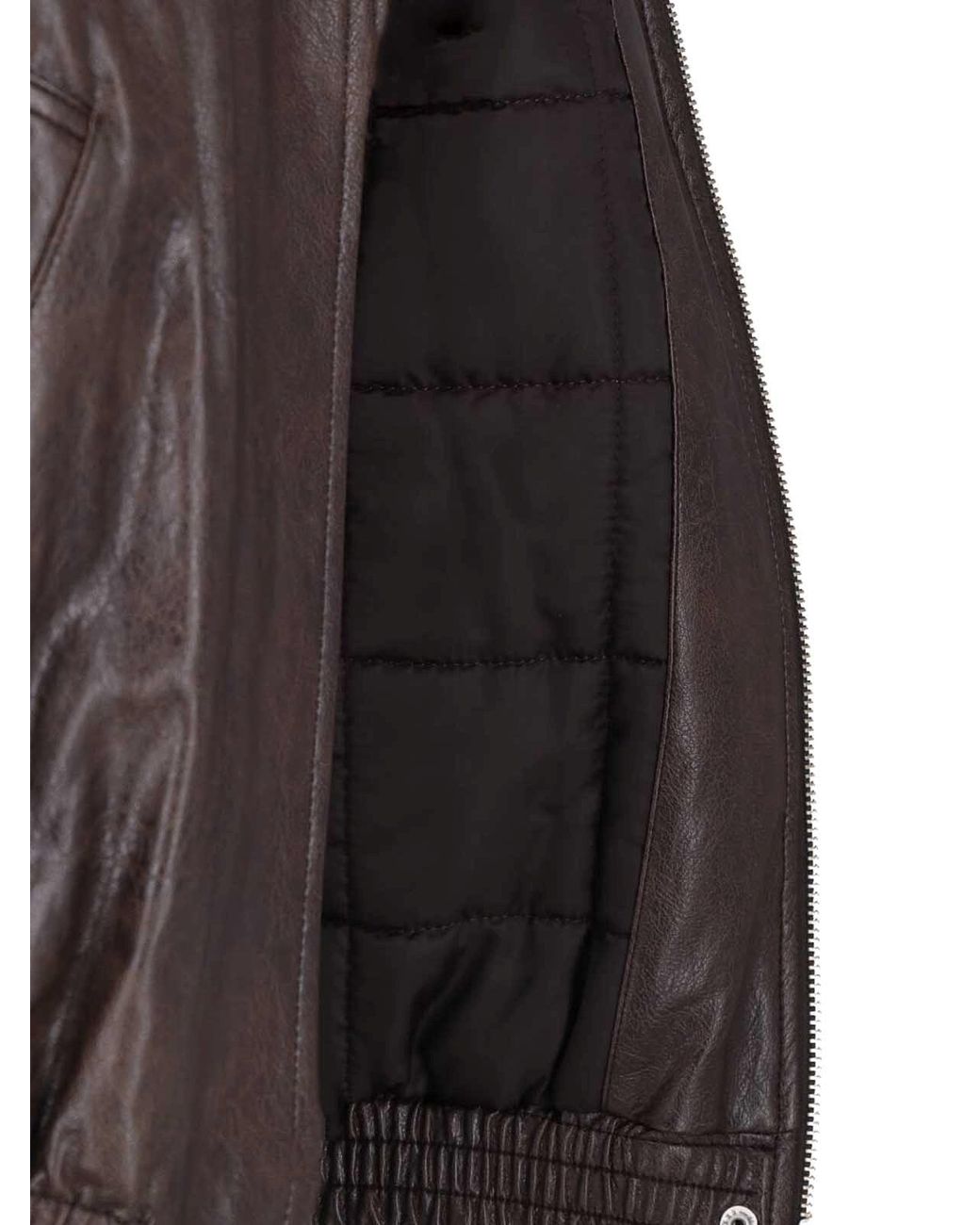 Low Classic Brown Bomber Jacket