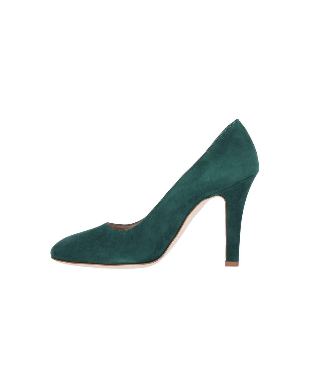 Manolo Blahnik Green Suede Pumps