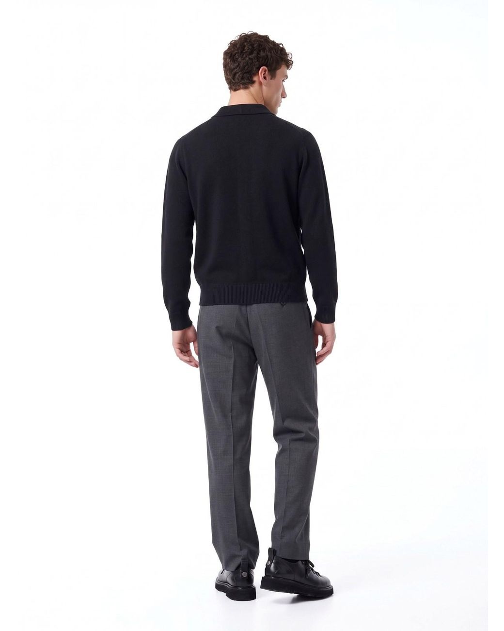 DUNST Blue Straight Tailored Trousers for men