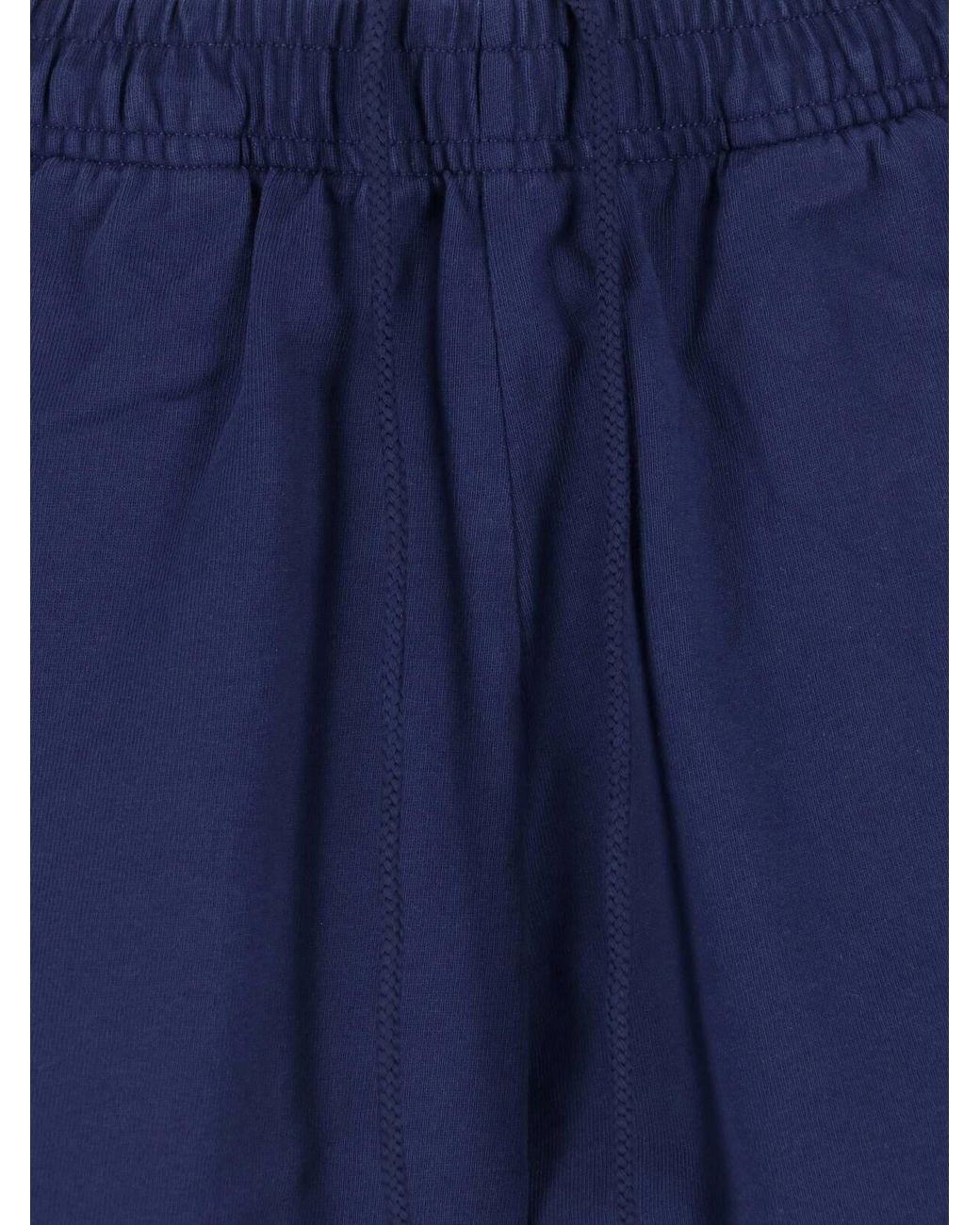 Sporty & Rich Blue Graphic Print Running Shorts