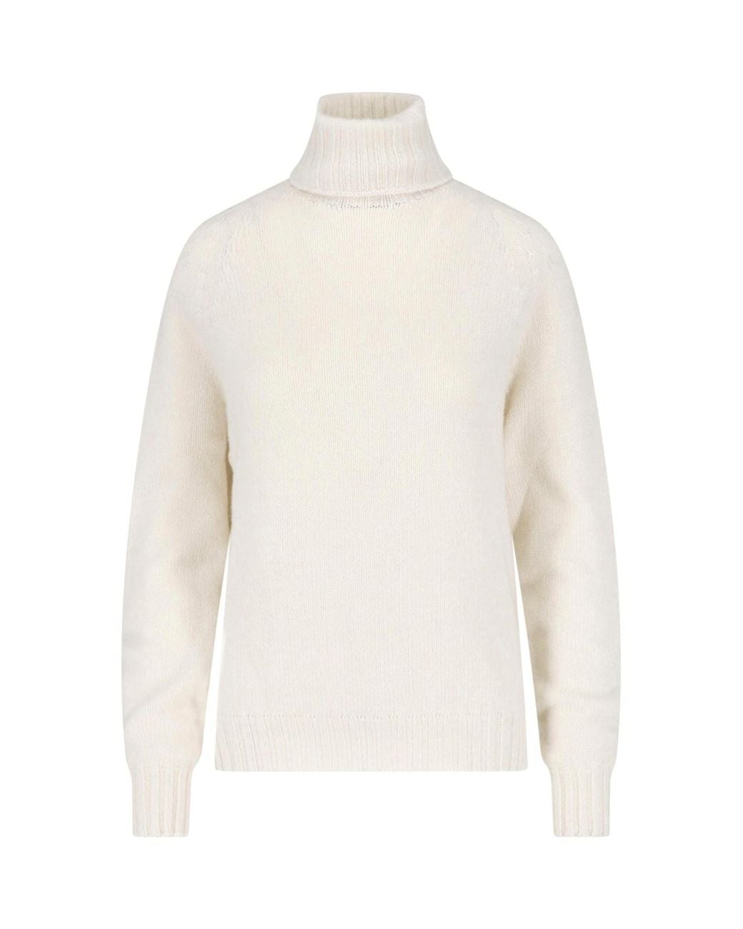 Ma'ry'ya White Cashmere And Virgin Wool Sweater