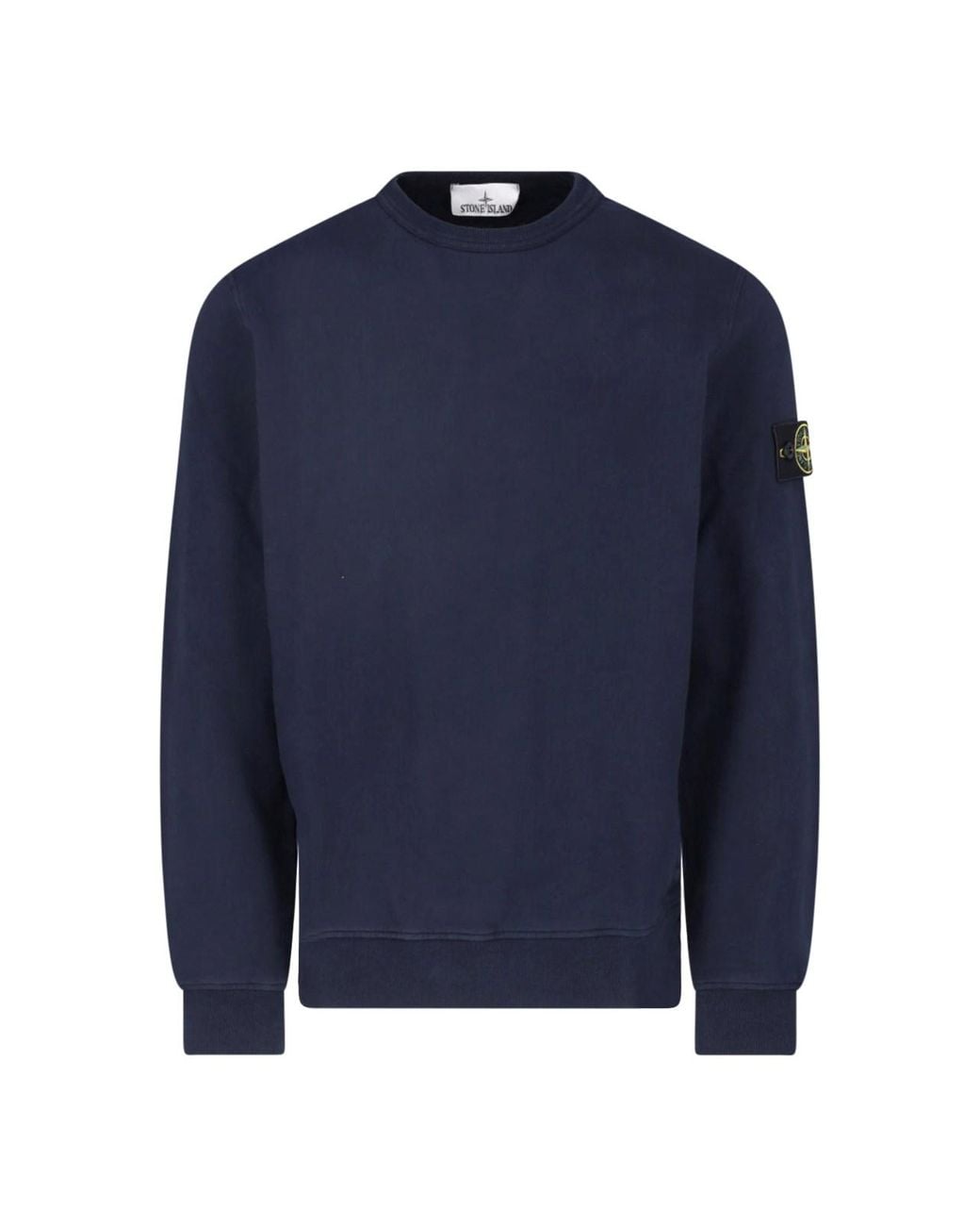 Stone Island Blue Cotton Sweatshirt "Compass" for men