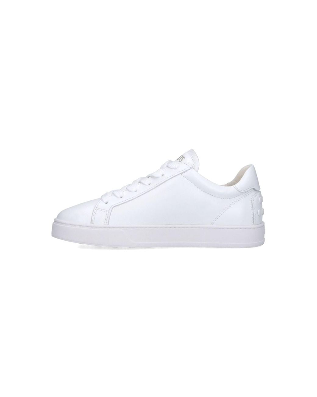 Tod's White Calf Leather Sneakers