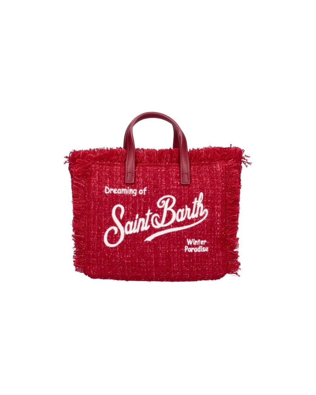 Mc2 Saint Barth Red Mini Tote Bag “Vanity”