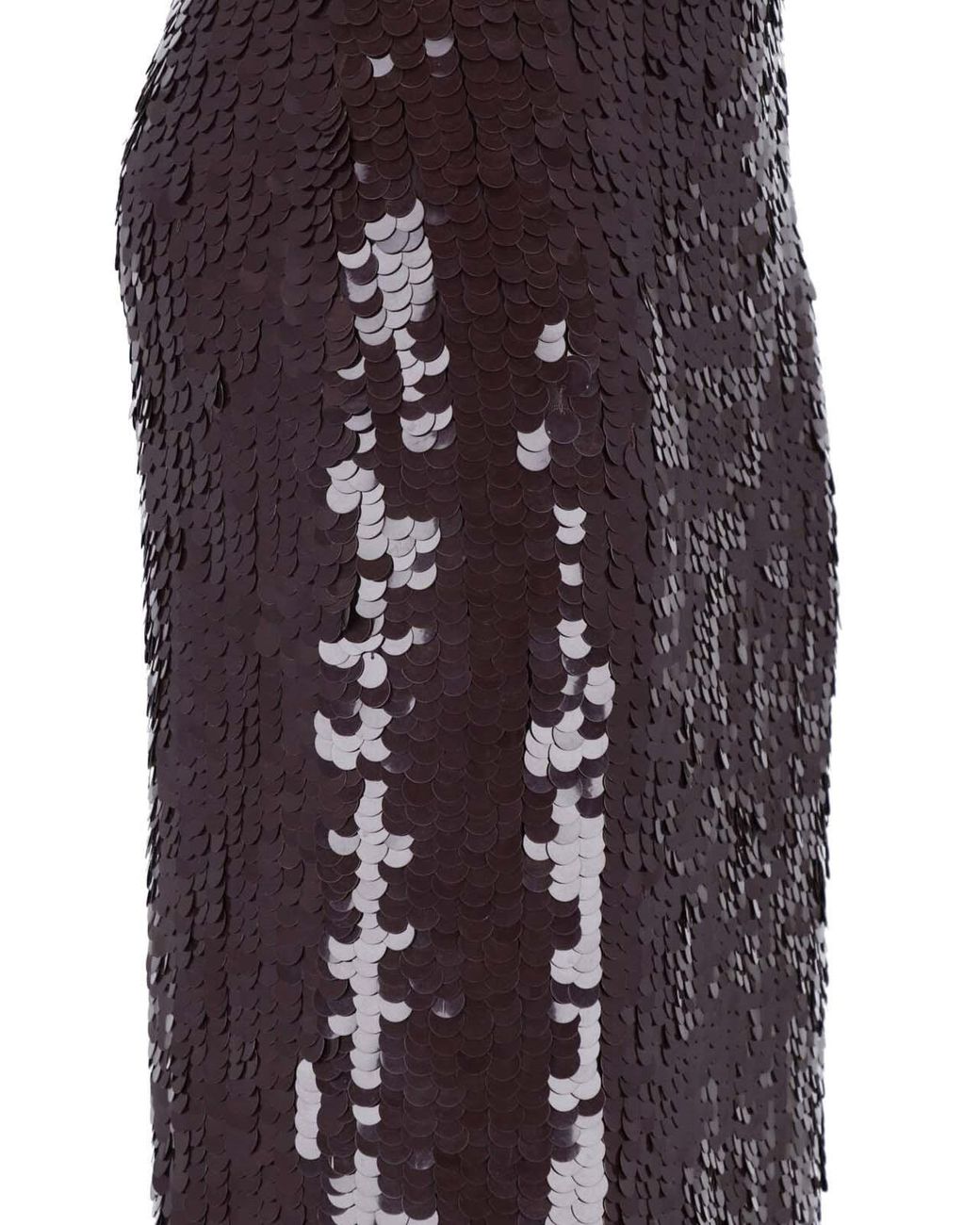 P.A.R.O.S.H. Purple Sequin Pencil Skirt