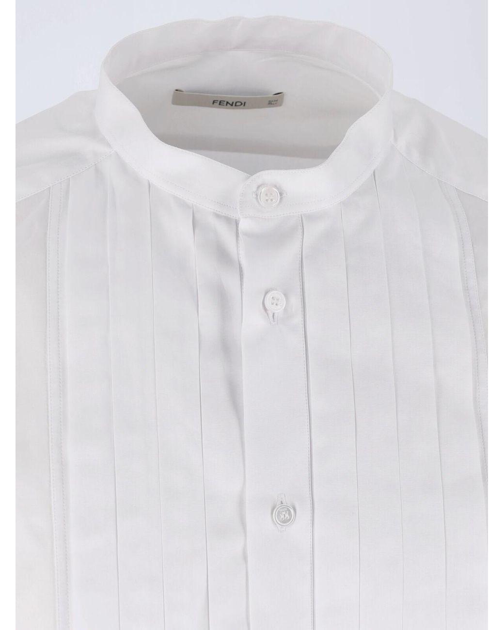 Fendi White Cotton Shirt for men