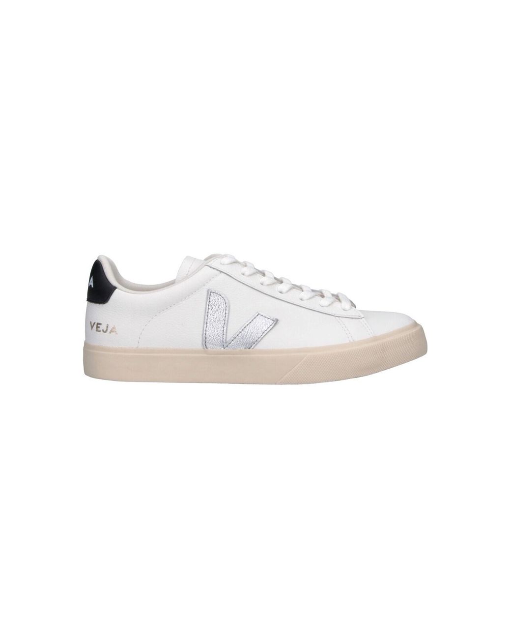 Veja White Low-Top Leather Sneaker