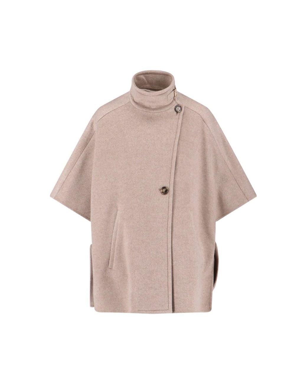 Max Mara Pink Derrik Cashmere Cape