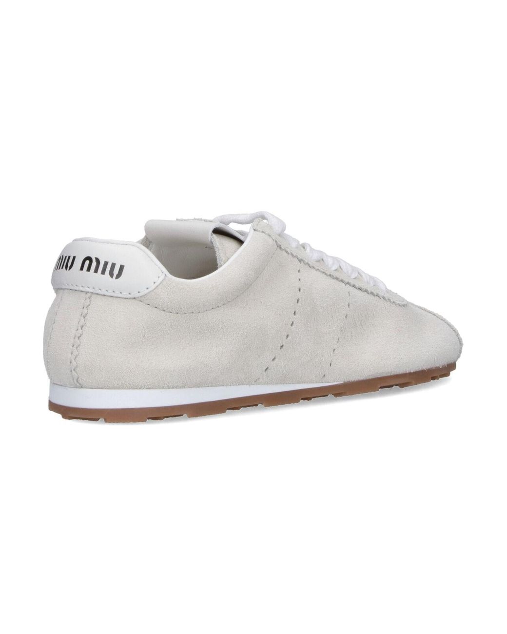 Miu Miu White Sneakers "Plume"
