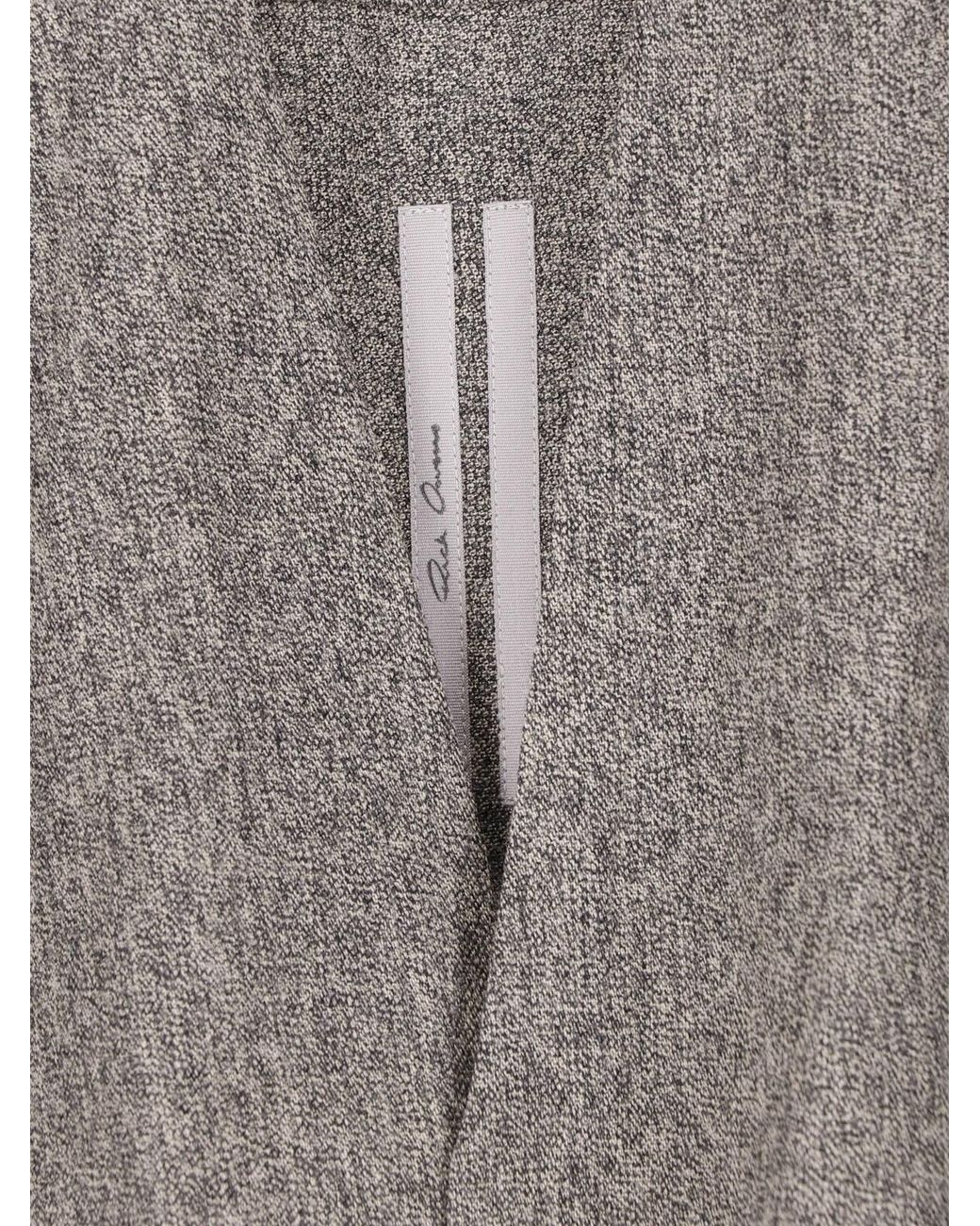 Rick Owens Gray Wool Shirt for men