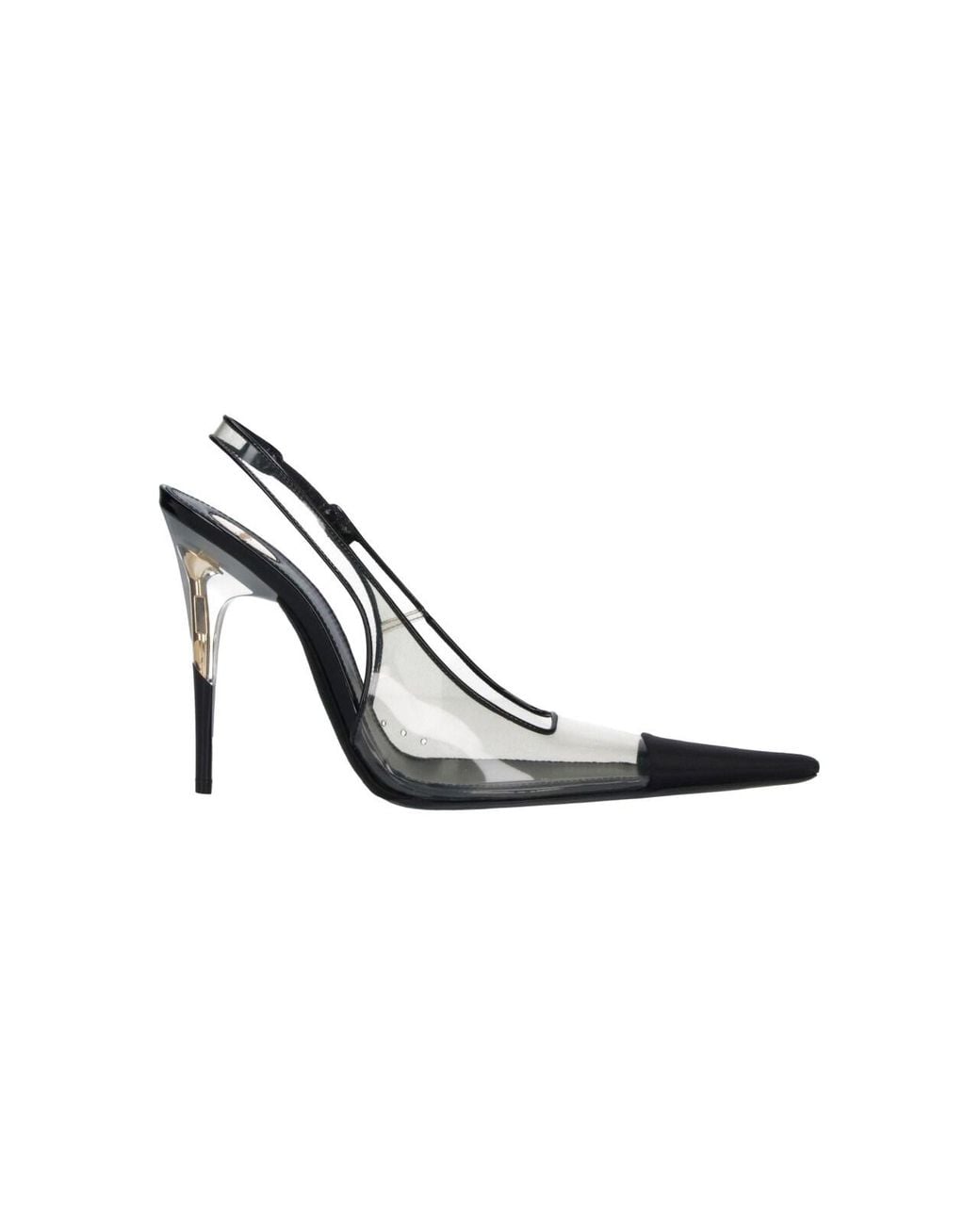Saint Laurent Metallic Slingback Pumps “Romy”