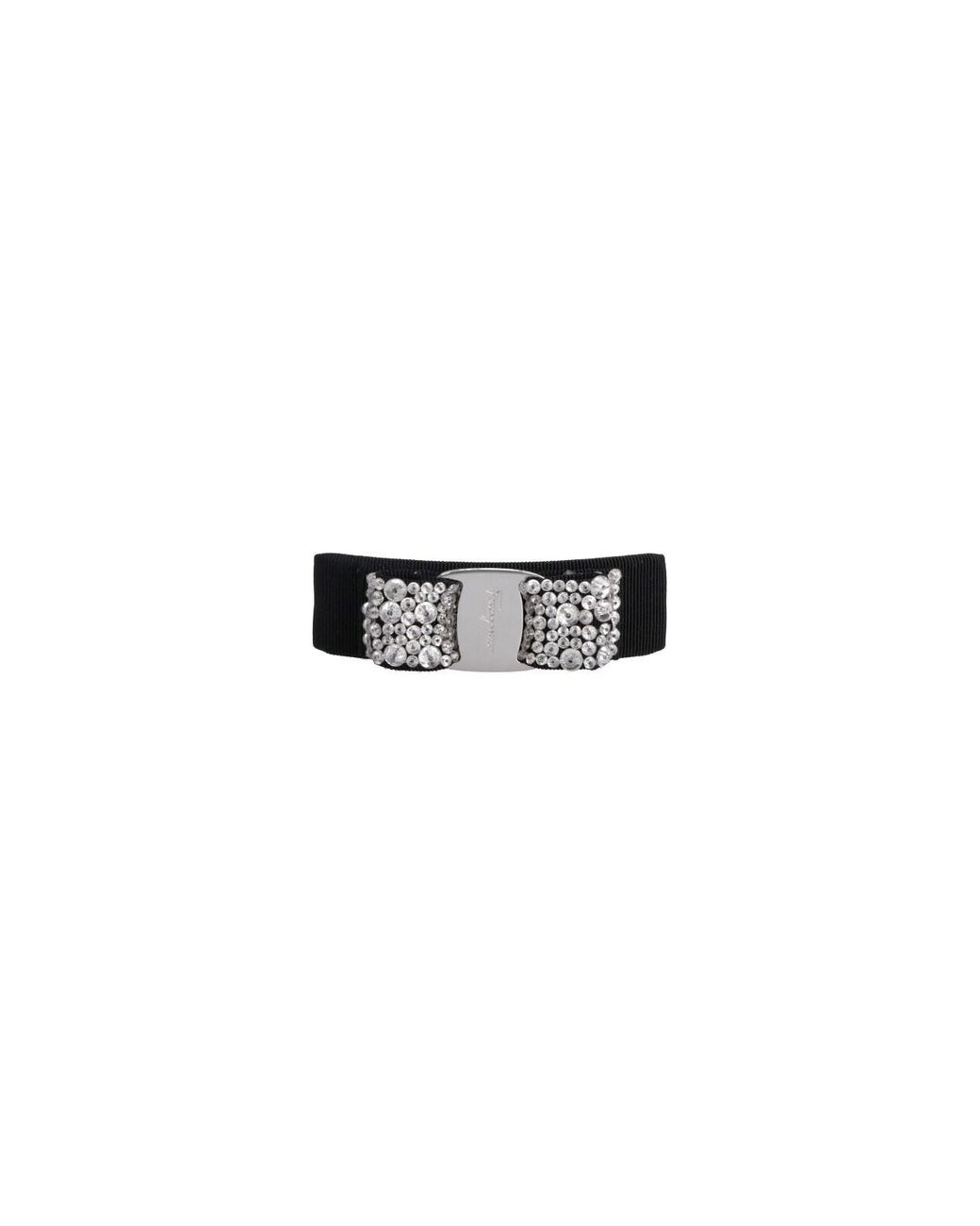 Ferragamo White Bow Clip "Vara"
