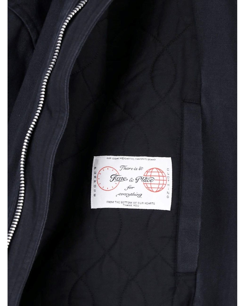 Our Legacy Blue Sateen Field Jacket for men