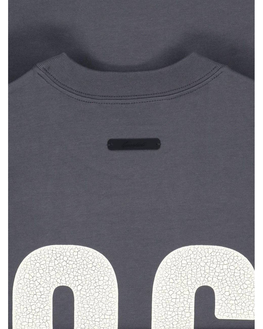 Fear Of God Blue Oversized Graphic T-Shirt for men