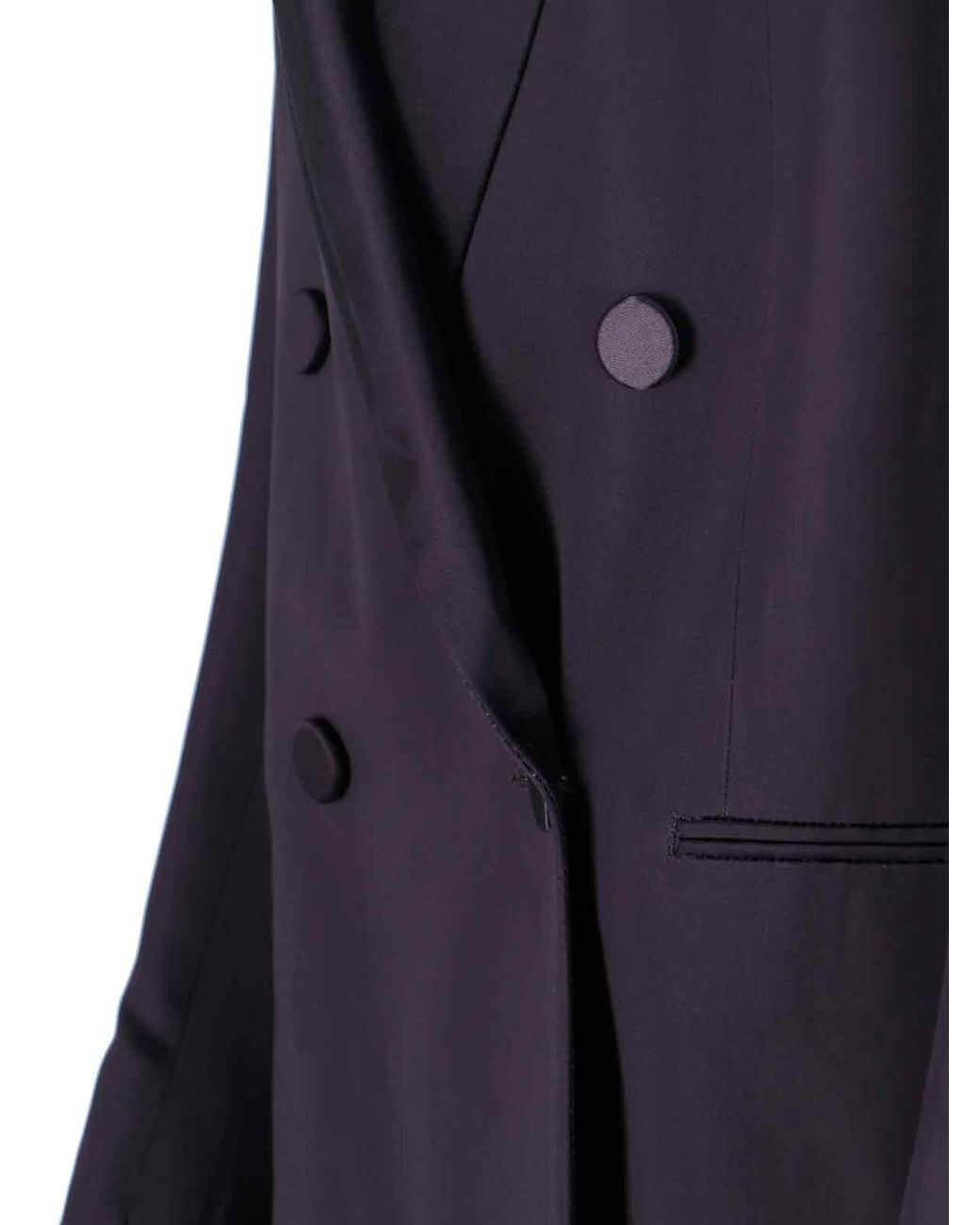Dries Van Noten Blue Structured Silhouette Jacket With Modern Cut