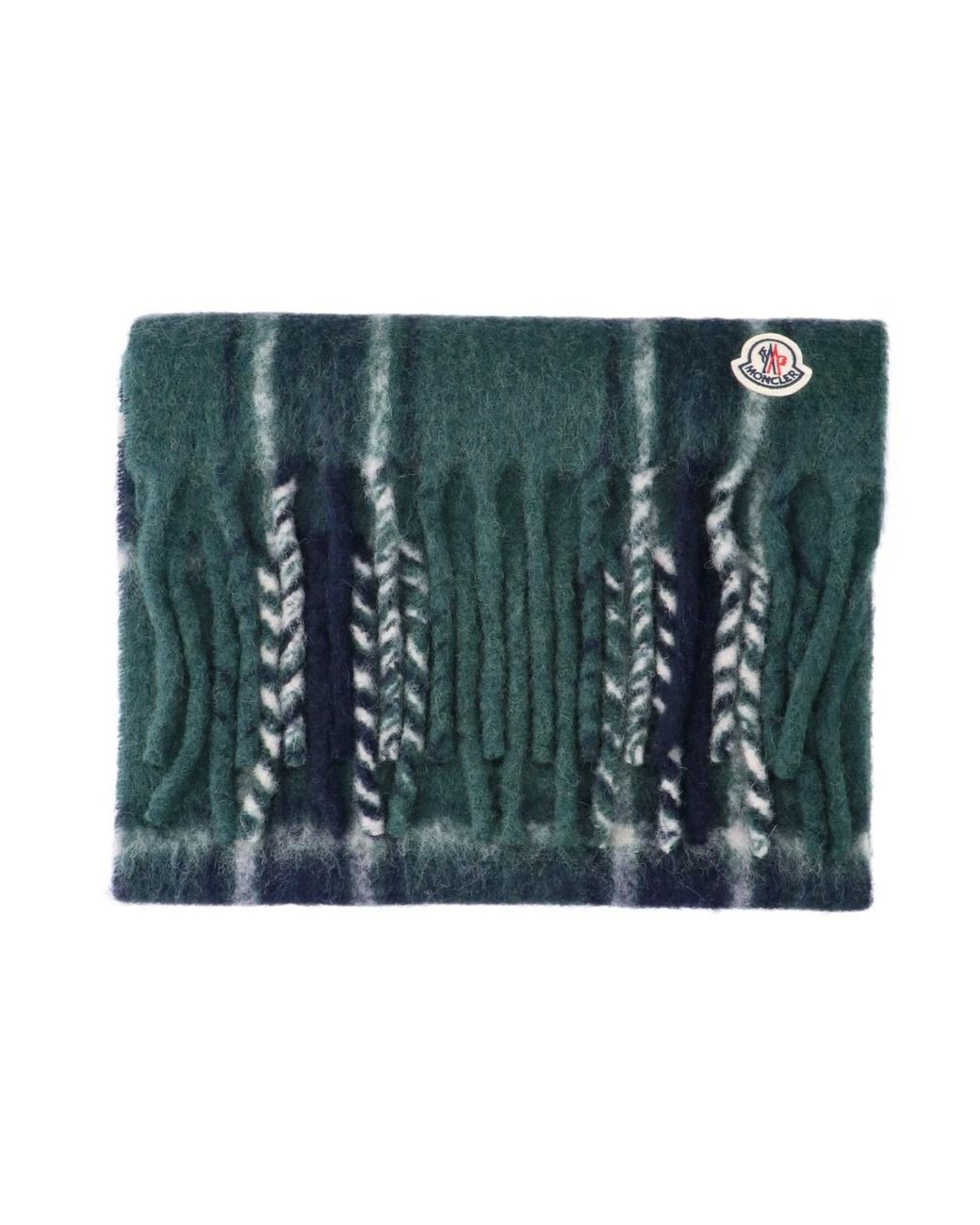 Sciarpa In Misto Alpaca di Moncler in Blue da Uomo
