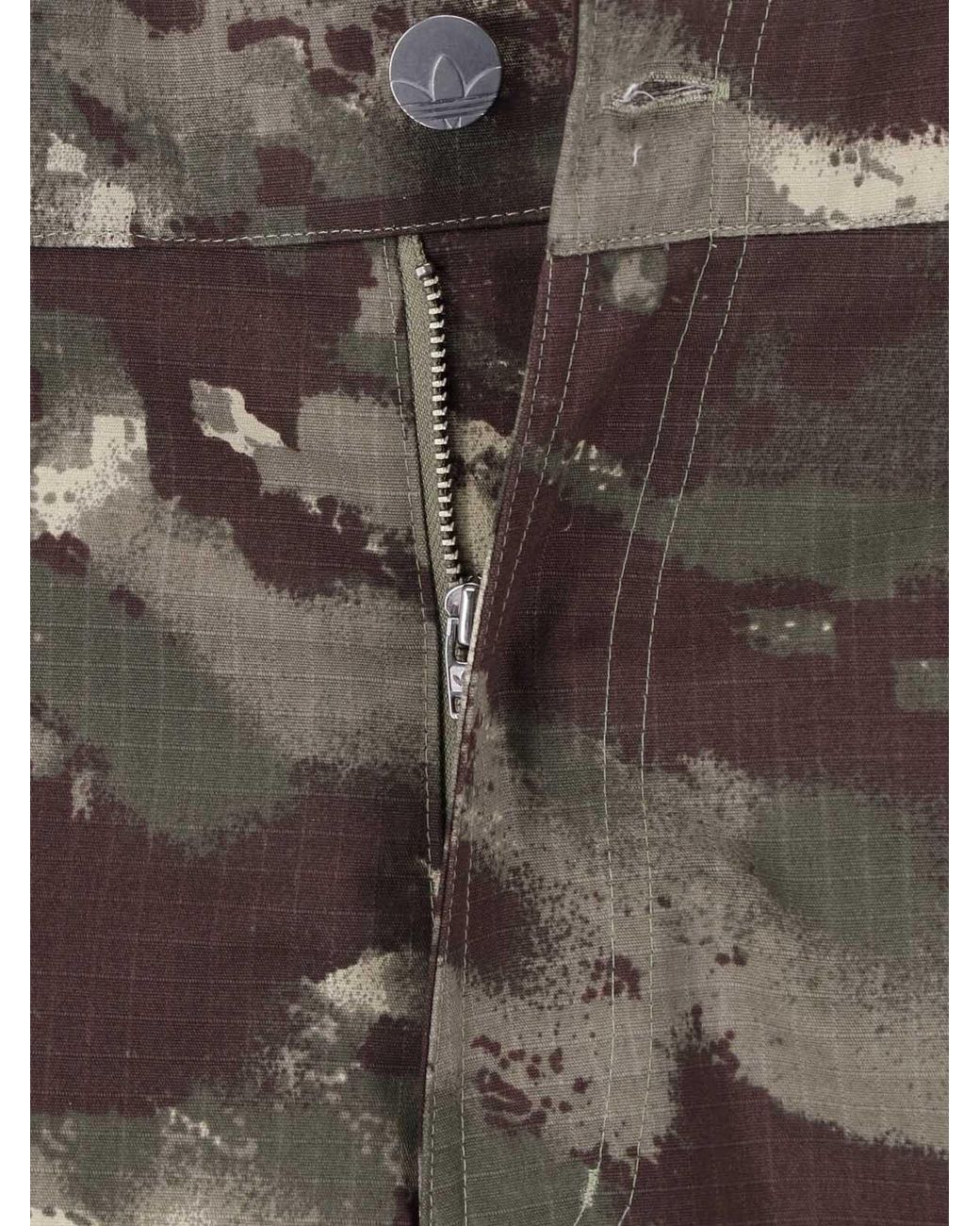 Adidas Multicolor Wide-Leg Cargo Trousers for men