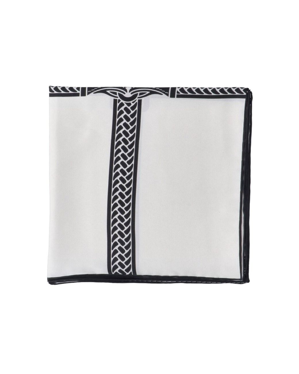 Fendi White "Selleria" Foulard