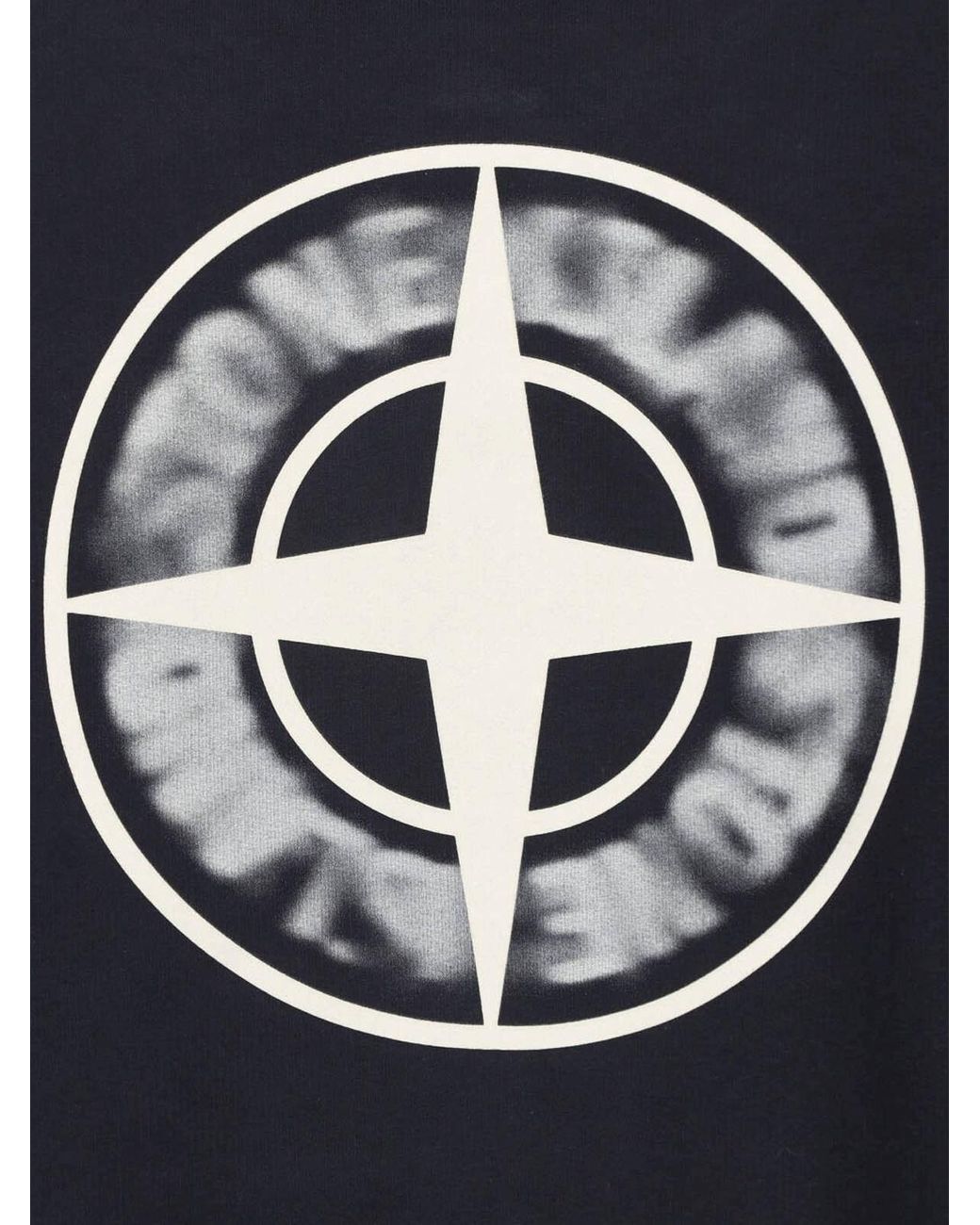 Stone Island Blue Sweatshirt Logo "Compass" for men