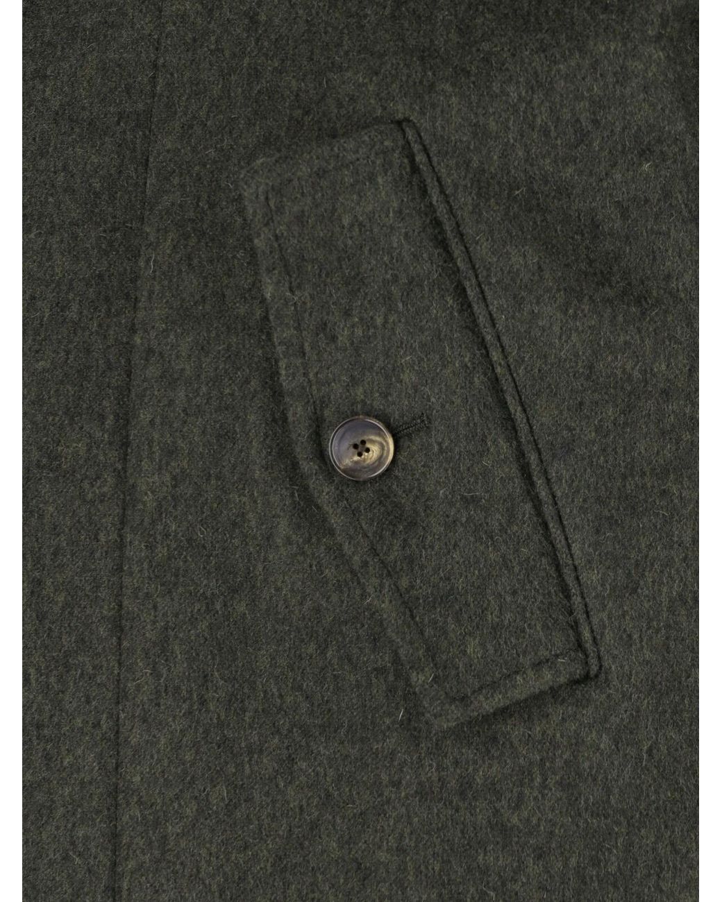 Caruso Black Coat "Foscari" for men