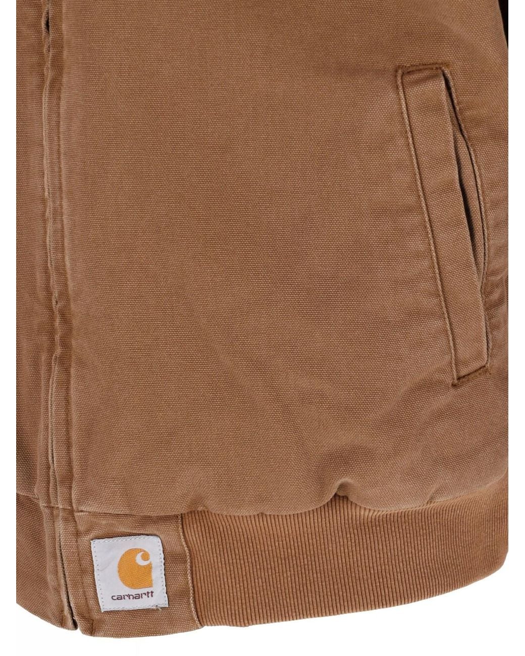 Carhartt Brown Organic Cotton Work Jacket for men