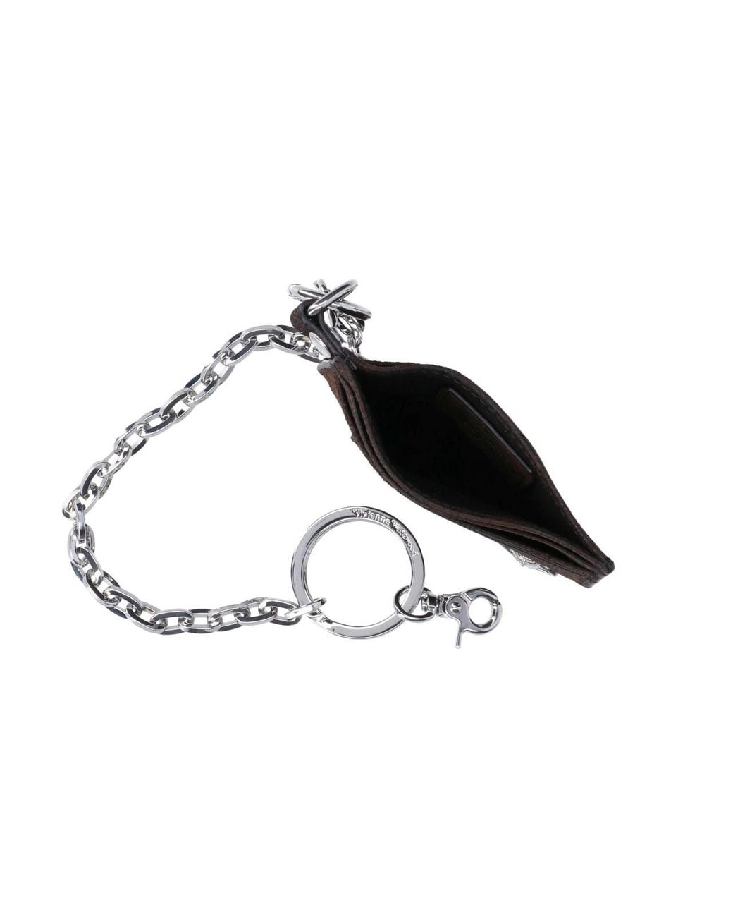 Vivienne Westwood Black Card Holder With Key Ring