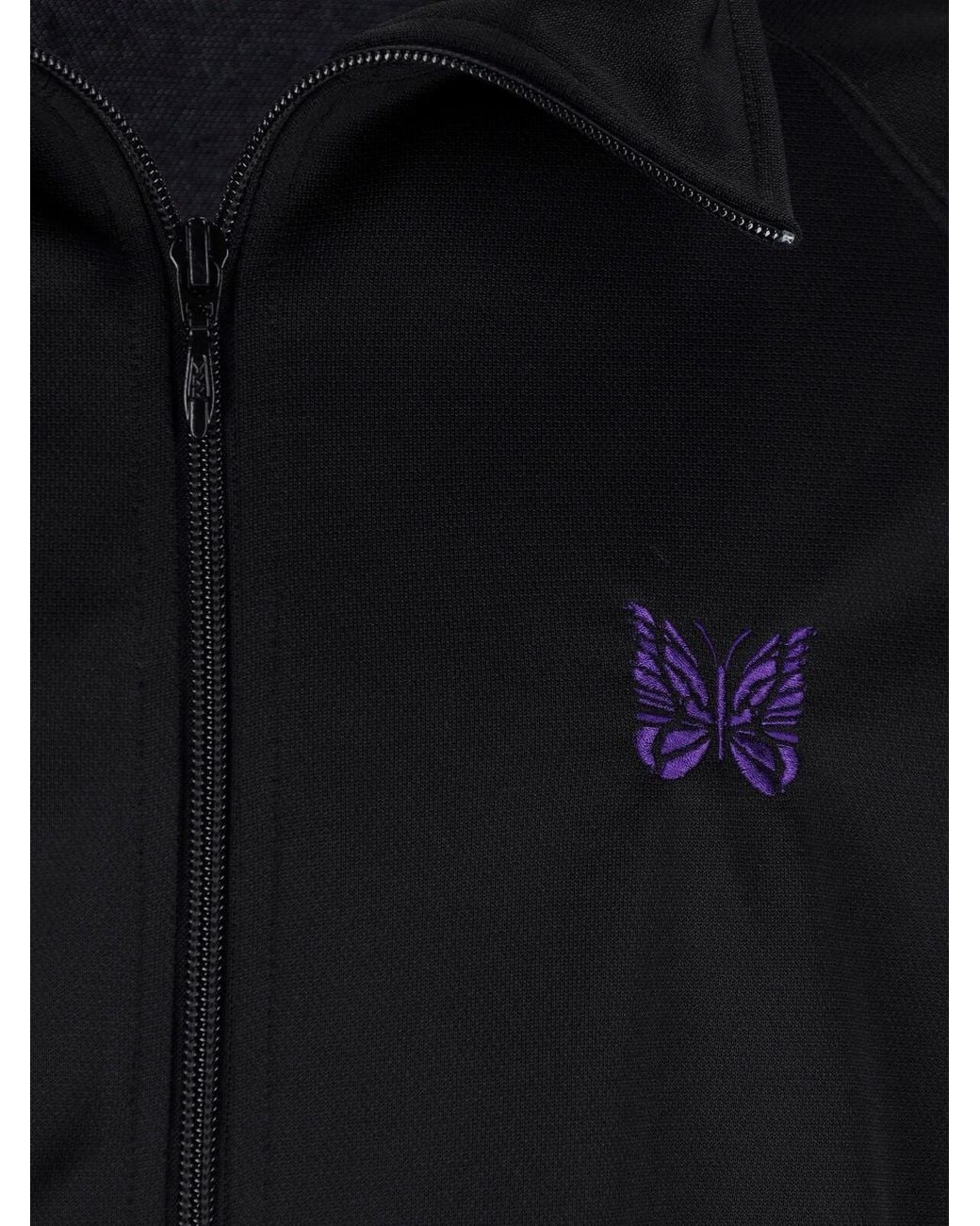 Needles Black Zip Sweatshirt for men