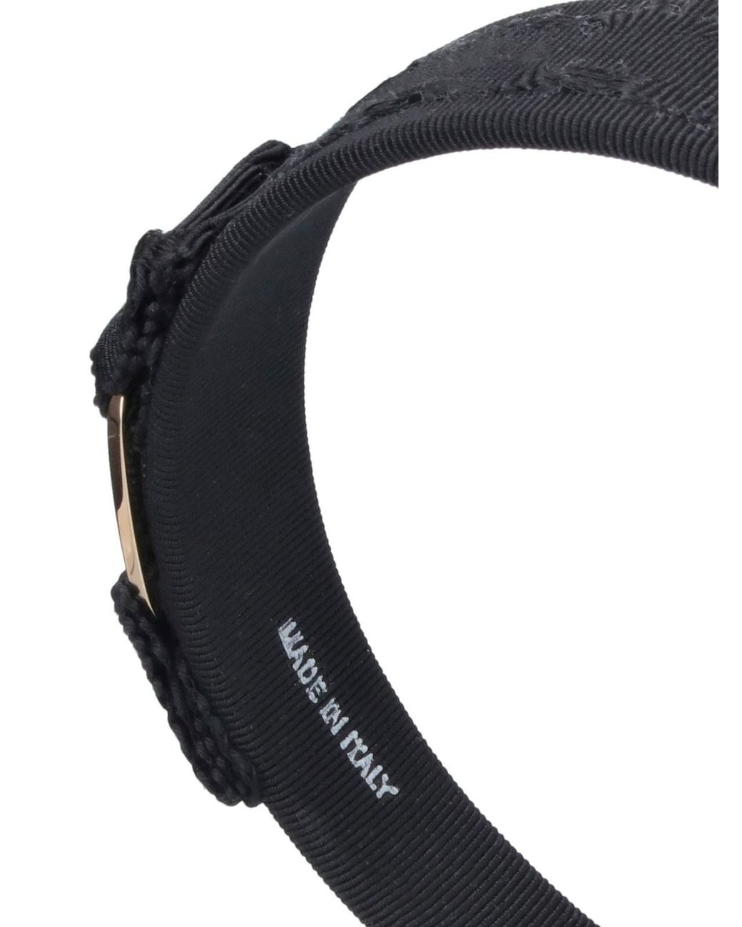 Ferragamo Blue Padded Grosgrain Headband
