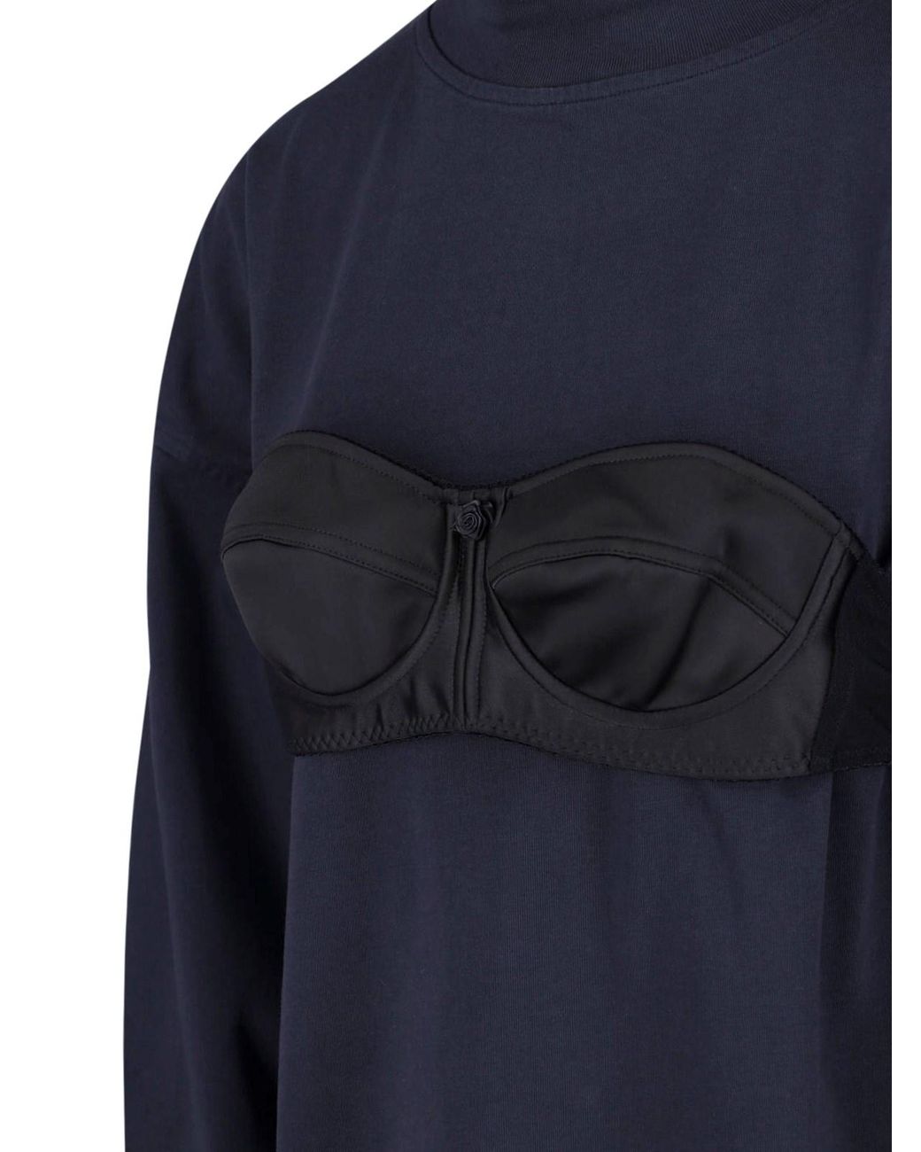 VAQUERA Blue T-Shirt "Balconette Bra"