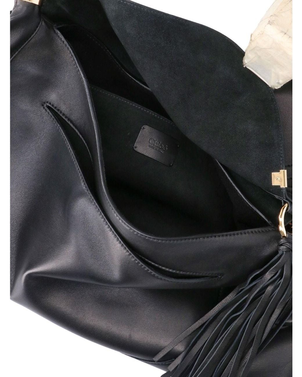 Chloé Black Shoulder Bag “Marcie Foulard”