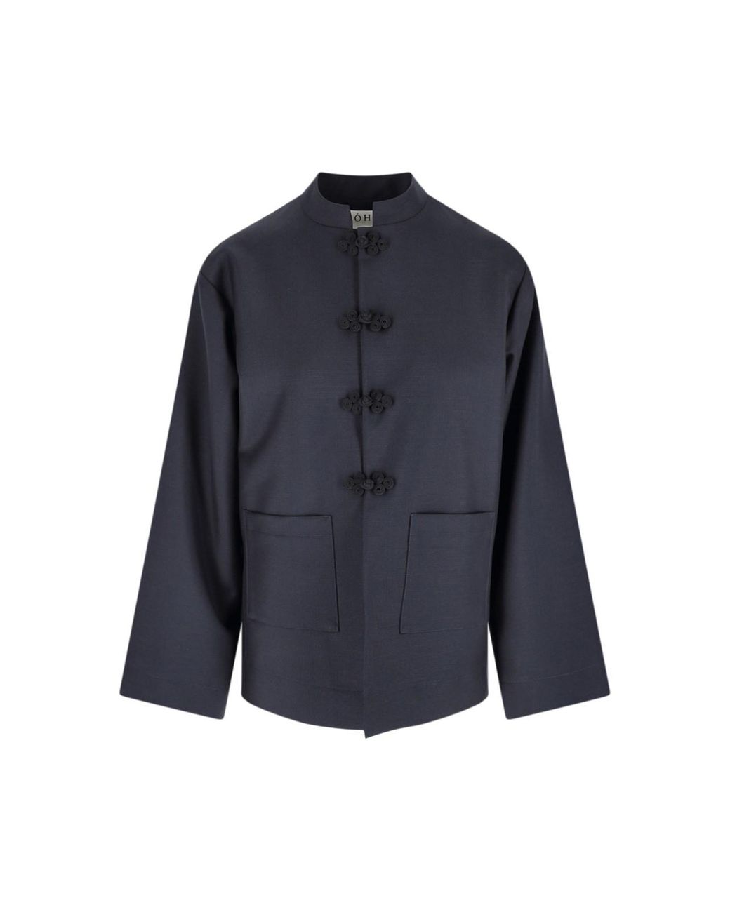 Blue Roo Mandarin Rohe 'Mandarin' Jacket in Blue | Lyst