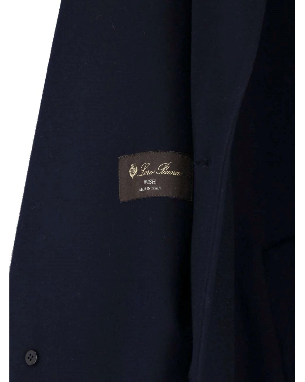 Loro Piana Blue Virgin Wool Coat