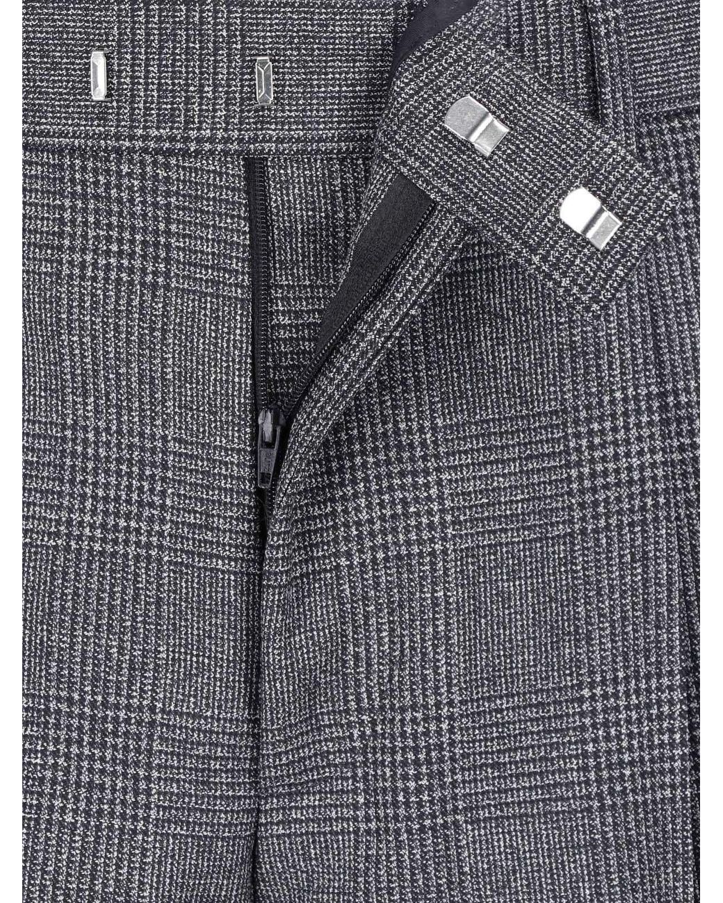 Lardini Gray Tailored Wool Trousers for men