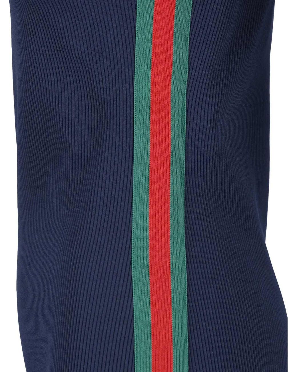 Gucci Blue Cotton Jersey Mini Dress