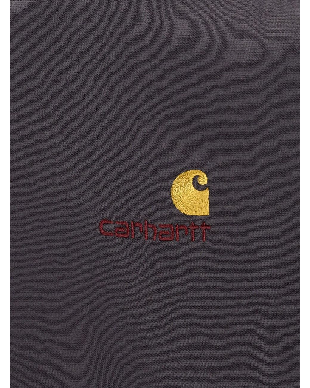 Carhartt Blue Logo Crewneck Sweatshirt for men